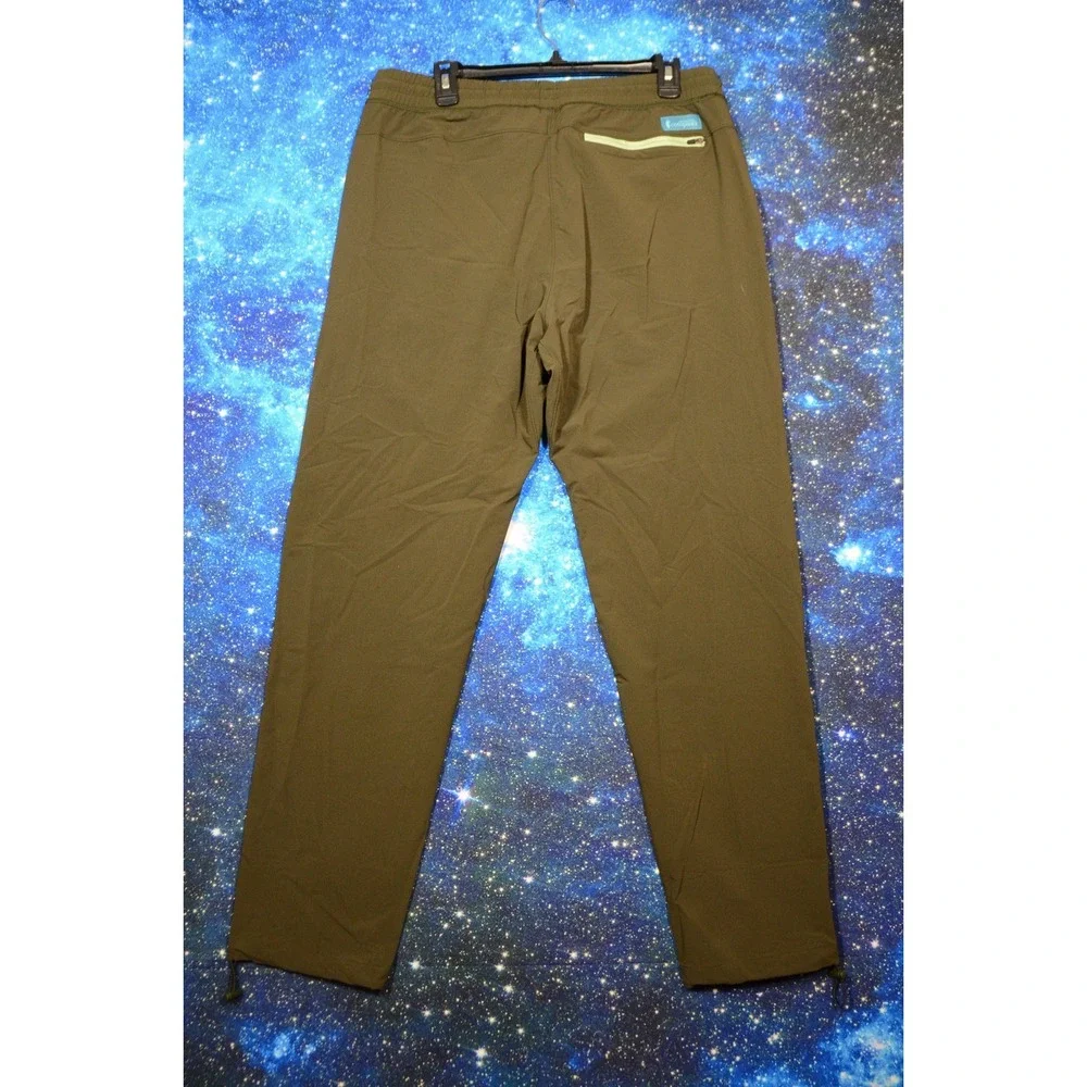 Cotopaxi Pants Mens Large Green Joggers Elastic Waist Zip Pocket Hiking Athletic